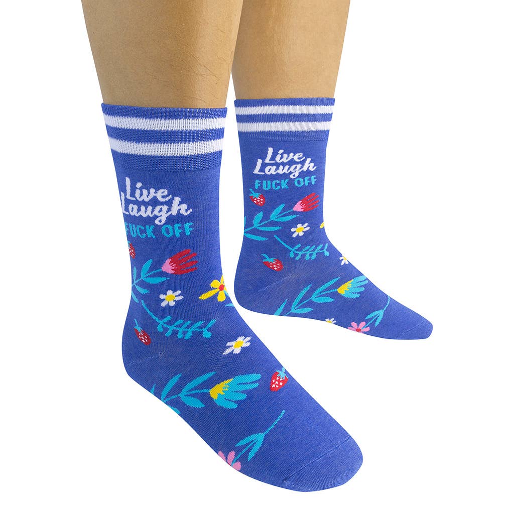 Live, Laugh, Fuck Off Socks | Curse Word Socks | Funny Socks - HER Home Design Boutique